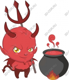  Cute character-the devil boiler