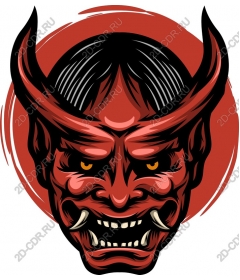  Fierce face of a demon