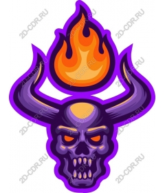  Flaming Skull