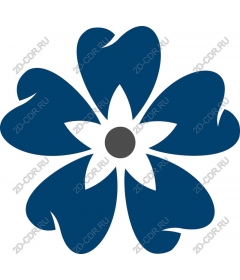  Flower pattern in form of heart