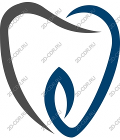  Stylized tooth and sheet