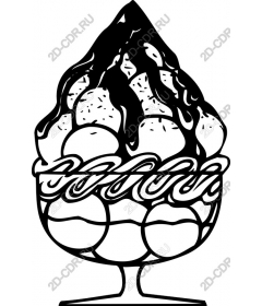 Delicious ice cream sundaes