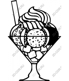 Delicious ice cream sundaes