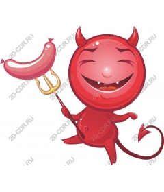  Clipart "Burning the devil"