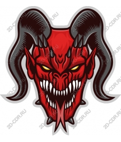 Head of a ferocious demon
