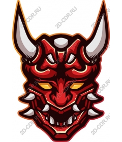  Colorful Japanese demon mask