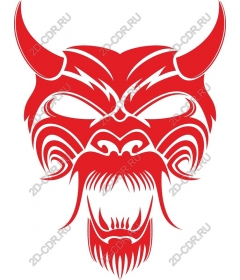  Fierce red face demon