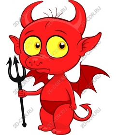  Cute cartoon devil