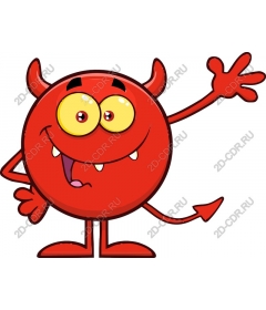 Cheerful Red Monster