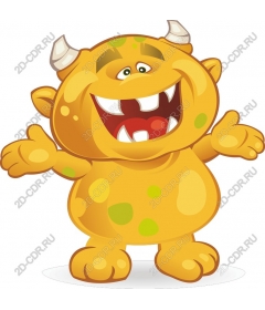  A happy yellow monster