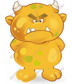  Cute yellow monster