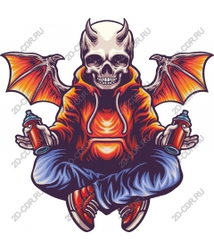 The Devil's Muse: Skull with wings