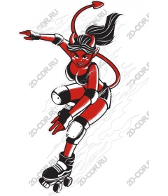  Ferocious Devil on Roller skates