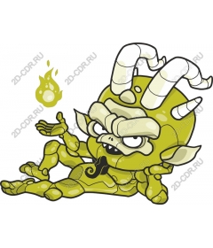  Charming Goblin with flame