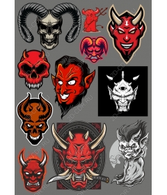 Set clipart "Demon" — Angie