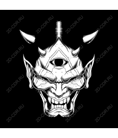  A mystical face of a demon