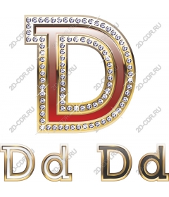 Gemstone Letter D