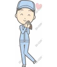  Charming character in a blue uniform