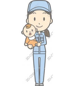 Thoughtful touch: the nurse with the baby