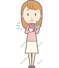  Charming smartphone user