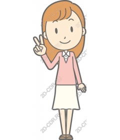Cheerful girl with a sign "World"