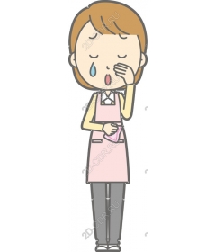  Hearted woman in apron