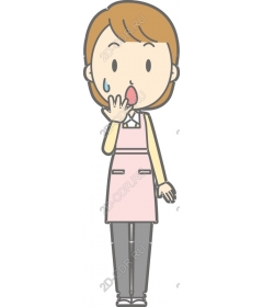  Surprised female character