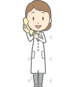 Cheerful female doctor