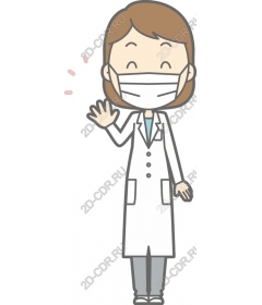 Cheerful female doctor