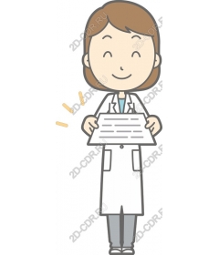 Cheerful female doctor