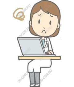  Concerned professional sitting at the table