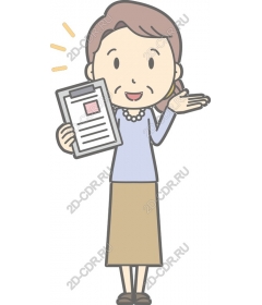 Cheerful woman with tablet