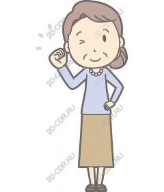 Fun winking woman