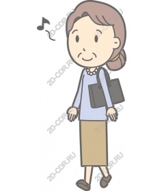 Exciting old woman