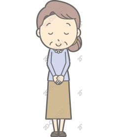 Pensive elderly woman