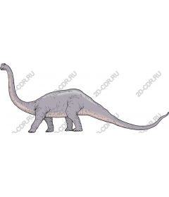 Majestic long-necked dinosaur