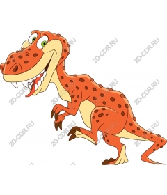  Игривый мультяшный T-Rex