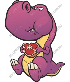  Charming purple T-Rex