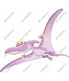  Charming purple pterosaur