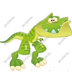  Fancy green dinosaur