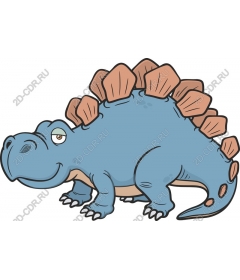 Playful blue dinosaur