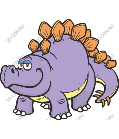  Cute purple dinosaur