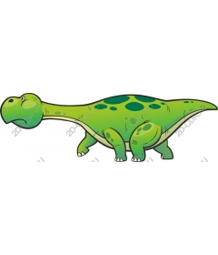  Adorable cartoon green dinosaur