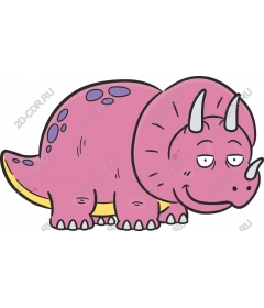  Pink Triceratops