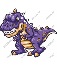  Bright purple T-Rex