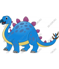  Blue cartoon dinosaur
