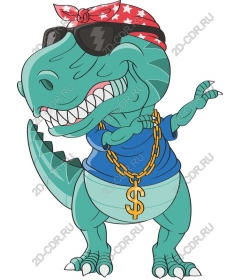  Cool T-Rex - sunglasses and bandana