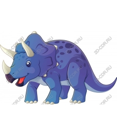  Triceratops - the playful art of dinosaurs