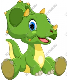  Adorable cartoon Triceratops