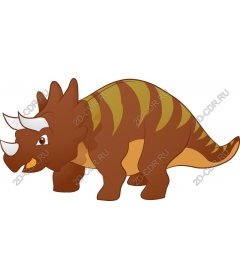  Cute cartoon Triceratops